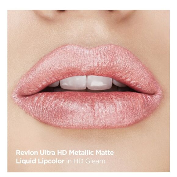 New Revlon Ultra HD Metallic Matte Liquid Lipcolor, Liquid Lipstick, 100% Flare - Picture 5 of 6
